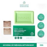 Xà phòng hỗ trợ giảm mụn cơ thể Derladie Cleansing Bar For Blemish Skin 50g