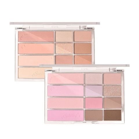 Bắng Phấn Mắt Má 12 ô Gogo Tales Pink mist Soft Focus Powder Blusher Eyeshadow Palette G03