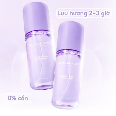 Xịt thơm toàn thân Grace And Glow Black Opium Body Mist 100ml