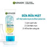Sữa rửa mặt giảm mụn, dưỡng sáng da Garnier Bright Anti-Acne Face Wash 50ml