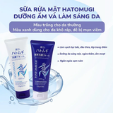 Sữa Rửa Mặt Ngừa Mụn, Sáng Da Hatomugi Acne Care & Facial Washing 130g