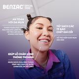 Tẩy tế bào chết làm sạch mụn đầu đen cho da dầu mụn BENZAC Blackhead Control Scrub 60g