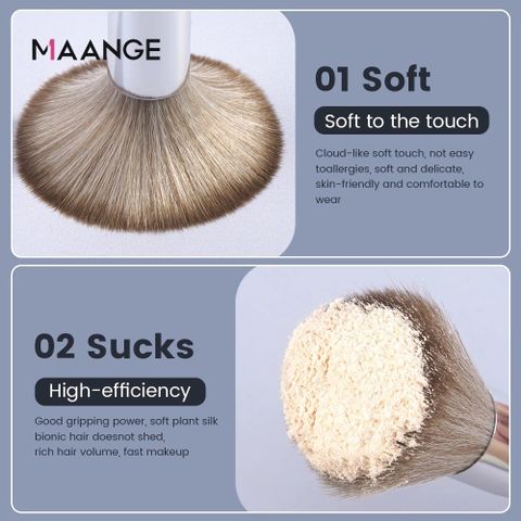 Set cọ trang điểm cá nhân 14 cây có bao da MAANGE