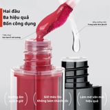 Son bóng 2 dầu có dưỡng Mooekiss Dual Effect Lip Gloss 3ml + 3ml