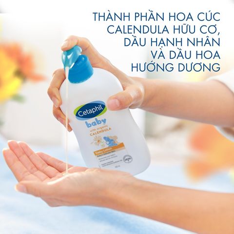 Sữa dưỡng ẩm dịu lành cho bé Cetaphil Baby Daily Lotion 400ml