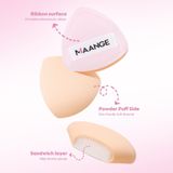 Bộ cọ trang điểm 9 món MAANGE The Duo Perfected Makeup Puff & Foundation Brush