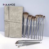 Set cọ trang điểm cá nhân 14 cây có bao da MAANGE