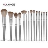 Set cọ trang điểm cá nhân 14 cây có bao da MAANGE
