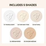 Phấn phủ kiềm dầu, chống thấm nước PERFECT DIARY Weightless Soft-Velvet Blurring Loose Powder 7g