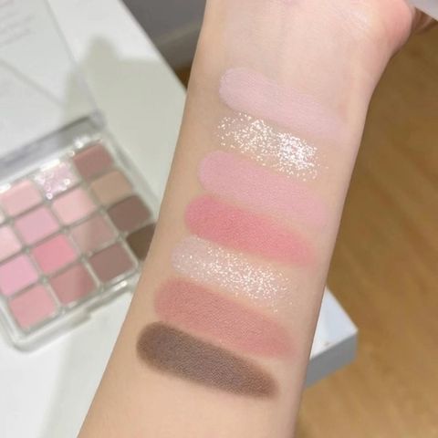 Bảng phấn mắt 16 ô nhũ mịn lì Hold Live Sunset Magic Eyeshadow Palette #H02 19.2g