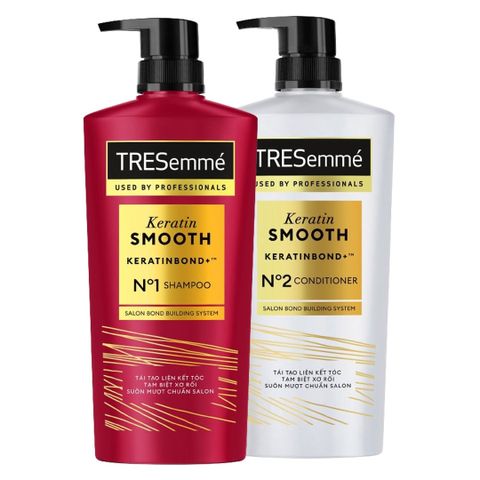 Bộ gội xả giảm gãy rụng TRESemme Keratin Smooth