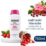Sữa tắm chiết xuất tầm xuân Agrado Gel Bano & Ducha Rosa Mosqueta 750ml