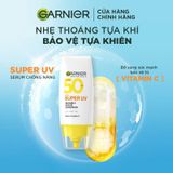 Serum Chống Nắng Phổ Rộng Garnier Skin Naturals Super UV Invisible Serum Sunscreen SPF 50+ PA++++ 30ml
