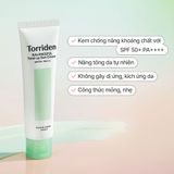 Kem chống nắng nâng tone Torriden Balanceful Cica Tone Up Sun Cream SPF50+ PA++++ 60ml