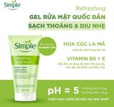 Gel rửa mặt lành tính Simple Gel Wash 150ml