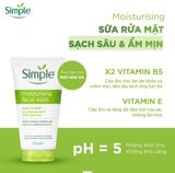 Gel rửa mặt lành tính Simple Gel Wash 150ml