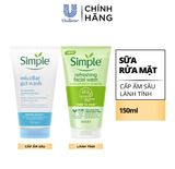 Gel rửa mặt lành tính Simple Gel Wash 150ml