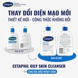 Sữa rửa mặt sạch sâu cho da dầu nhạy cảm Cetaphil Oily Skin