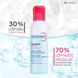 Nước tẩy trang sạch thoáng mắt môi BIODERMA Sensibio H2O Eye 125ml