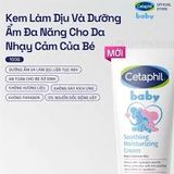 Kem dưỡng ẩm cho da nhạy cảm Cetaphil Baby Soothing Moisturising Cream 100g