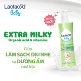 Sữa tắm gội hằng ngày cho bé Lactacyd Baby Extra Milky Body & Hair Wash 60ml