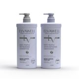 Bộ gội xả giảm gàu giảm rụng tóc và phục hồi hư tổn ELVAWELL
