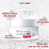 Kem dưỡng trắng da cấp ẩm đa tầng Angel's Liquid 7 Day Whitening Program Glutathione 700 V-Cream 50ml