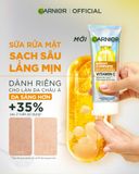 Sữa rửa mặt sáng da GARNIER Bright Complete Serum Cleanser Vitamin C 50ml