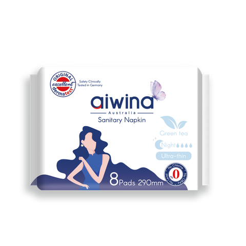 Băng vệ sinh êm ái 100% cotton Aiwina