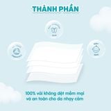 Khăn khô đa năng an toàn cho bé Ecobi Dry Wipes 90 tờ