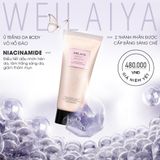 Tẩy tế bào chết ủ trắng body Weilaiya Niacinamide Brightening Scrub 200ml