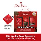Set Sữa Tắm & Sáp Khử Mùi & Khăn Tắm Bandana Old Spice Bearglove (473ml x 73g)