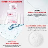Kem dưỡng trắng da cấp ẩm đa tầng Angel's Liquid 7 Day Whitening Program Glutathione 700 V-Cream 50ml
