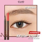 Kẻ mắt nước chống trôi Clio Superproof Brush Liner Kill Black 0.55ml