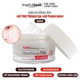 Kem dưỡng trắng da cấp ẩm đa tầng Angel's Liquid 7 Day Whitening Program Glutathione 700 V-Cream 50ml