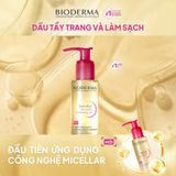 Dầu tẩy trang cho mọi loại da Bioderma Sensibio Micellar Cleansing Oil 150ml