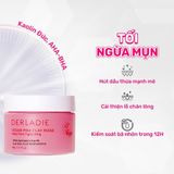Mặt nạ đất sét thuần chay kiểm soát dầu nhờn cho da mụn DERLADIE VEGAN PINK CLAY MASK 60g