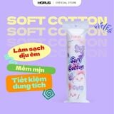 Bông tẩy trang mềm mại Horus Round Soft Cotton Pads 120 miếng