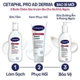 Sữa tắm dưỡng ẩm dịu lành cho da chàm, viêm da cơ địa Cetaphil Pro AD Derma Skin Restoring Wash 295ml