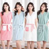 Áo choàng tắm bông mềm thời trang sang chảnh