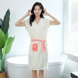Áo choàng tắm bông mềm thời trang sang chảnh