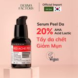 Huyết thanh tẩy da chết hóa học (AHA&BHA) Derma Factory Red Acne Peel