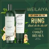 Gội xả gừng kích thích mọc tóc Weilaiya Hair Strength Shampoo & Conditioner