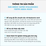 Mặt nạ dưỡng da vi sợi SUR. MEDIC Mask 30g - hộp 10 miếng Super Hyaluronic 100™ Aqua