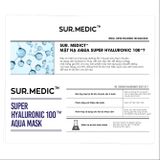 Mặt nạ dưỡng da vi sợi SUR. MEDIC Mask 30g - hộp 10 miếng Super Hyaluronic 100™ Aqua