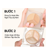 Bảng kem che khuyết điểm 3 ô màu COLORKEY Targeting Three-colour Concealer Palette 3.9g