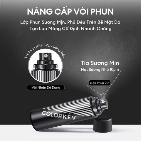 Xịt khóa lớp trang điểm COLORKEY Airy Soft Matte Makeup Setting Spray