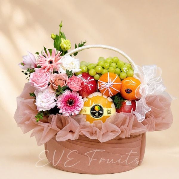 Giỏ Quà Tặng Trái Cây Hoa Tươi – Hồng An Nhiên
