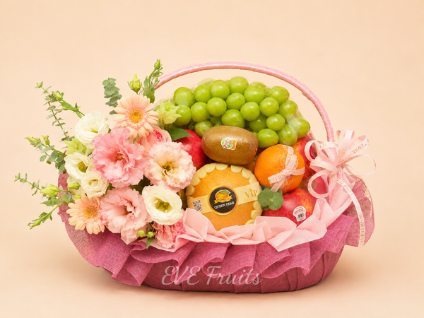 Giỏ Quà Tặng Trái Cây Hạnh Phúc Nở Hoa