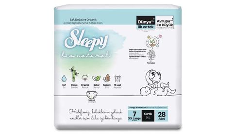 Size Xlarge - Tã/bỉm quần Sleepy Bio Natural - Thương hiệu Thổ Nhĩ Kỳ